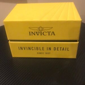 Yellow Invicta watch case